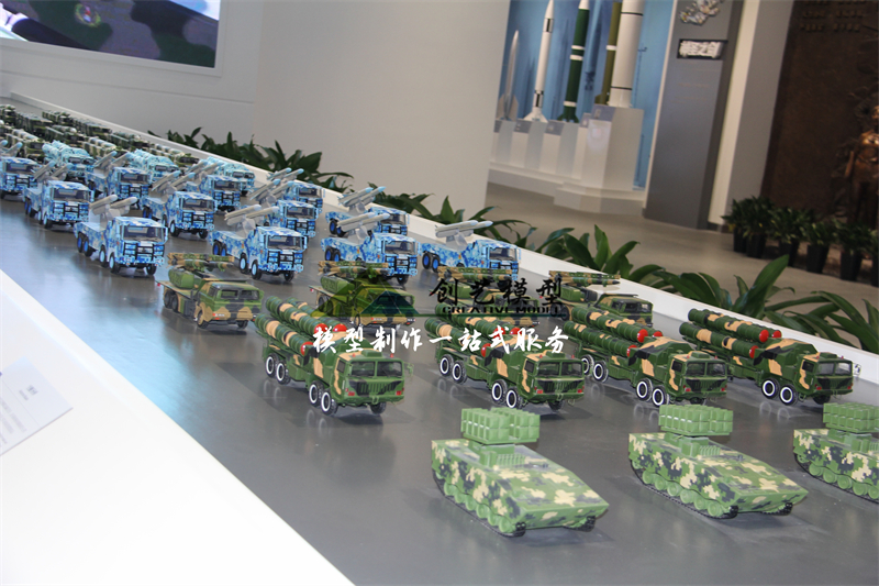 大閱兵車輛車隊模型-北京軍事博物館定制