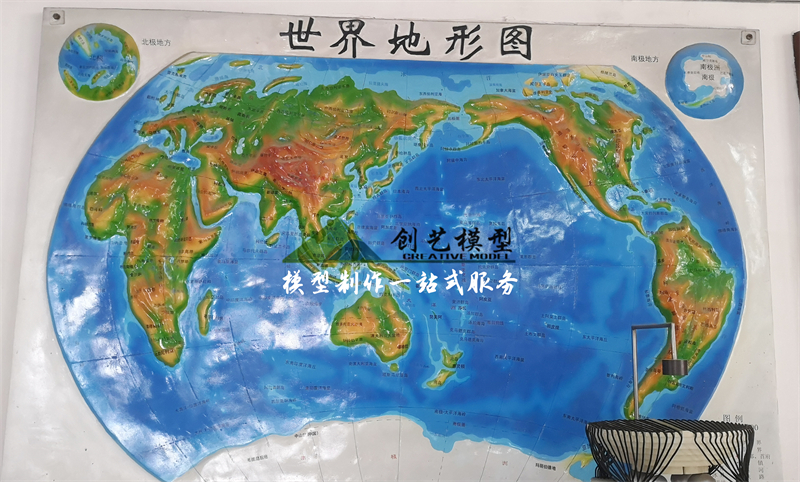 中國(guó)地形素模沙盤(pán)