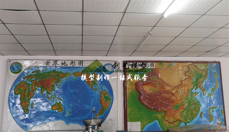 中國(guó)地形素模沙盤(pán)