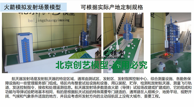 火箭發(fā)射場景沙盤模型