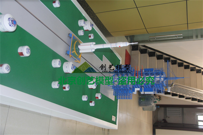 火箭發(fā)射場景沙盤模型